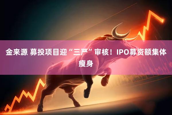 金来源 募投项目迎“三严”审核！IPO募资额集体瘦身