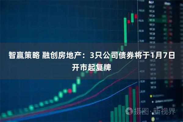 智赢策略 融创房地产：3只公司债券将于1月7日开市起复牌