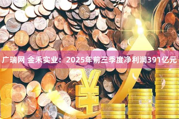 广瑞网 金禾实业：2025年前三季度净利润391亿元